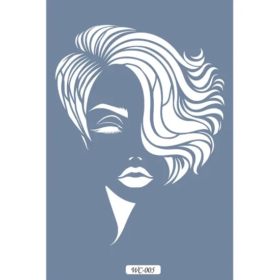 WC5  Woman Collection Kadın Yüzü A4 Stencil