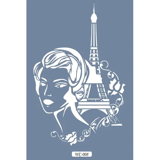 WC8  Woman Collection Paris Kadın A4 Stencil