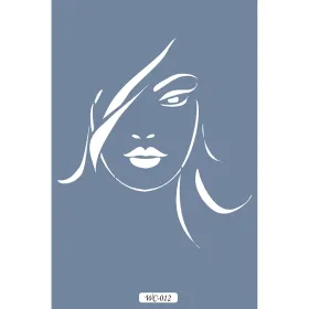 WC12 Woman Collection Kadın Yüzü A4 Stencil