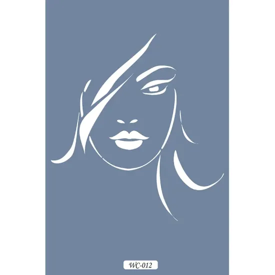 WC12 Woman Collection Kadın Yüzü A4 Stencil