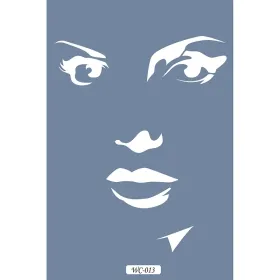 WC13 Woman Collection Kadın Yüz A4 Stencil