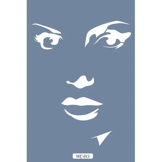 WC13 Woman Collection Kadın Yüz A4 Stencil