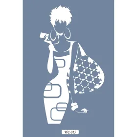 WC15 Woman Collection Kadın Figürü A4 Stencil
