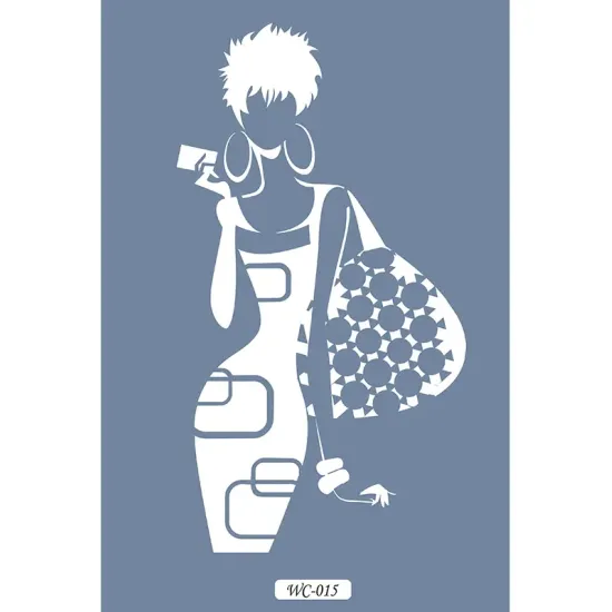 WC15 Woman Collection Kadın Figürü A4 Stencil