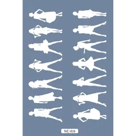 WC16 Woman Collection Kadın Silüet A4 Stencil