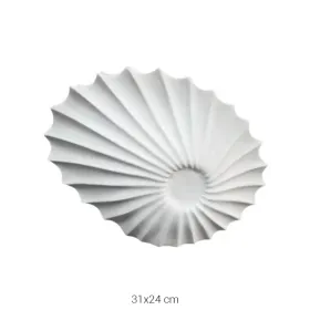 P473 Yana Midye Formlu Dekoratif Tabak Ham Polyester Obje