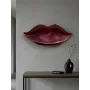 P474 Yana Dudak Formlu Duvar Dekoru Ham Polyester Obje