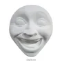 P491 Yana Kahkaha Atan Yüz Mask Duvar Dekoru Ham Polyester Obje