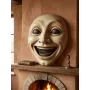 P491 Yana Kahkaha Atan Yüz Mask Duvar Dekoru Ham Polyester Obje