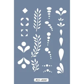 AS408 Yaprak Model A4 Stencil