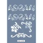 AS410 Yaprak Bordür Model A4 Stencil