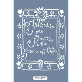 AS425 Yazı Model A4 Stencil