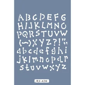 AS426 Yazı Model A4 Stencil