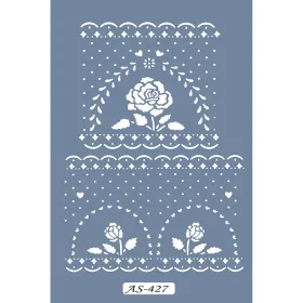 AS427 Gül Model A4 Stencil