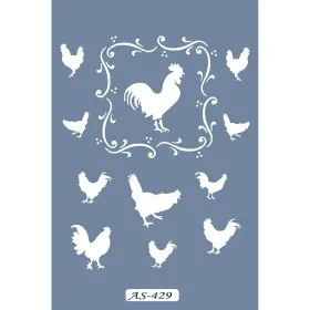 AS429 Tavuk Model A4 Stencil