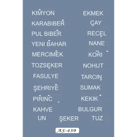 AS439 Baharatlık Model A4 Stencil