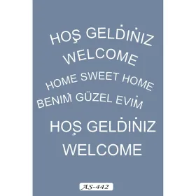 AS442 Hoş Geldiniz Model A4 Stencil
