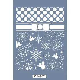 AS445 Yılbaşı Noel Model A4 Stencil