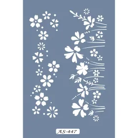 AS447 Çiçek Model A4 Stencil