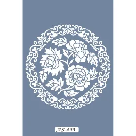AS453 Çiçek Mandala Model A4 Stencil