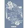 AS464 Çiçekli Zarf Model A4 Stencil