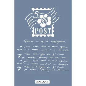 AS473 Mektup Model A4 Stencil