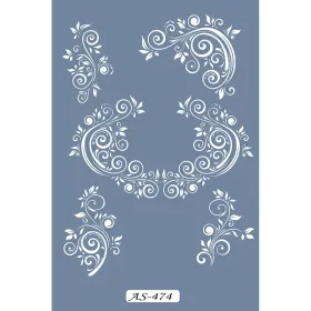 AS474 Yaprak Model A4 Stencil