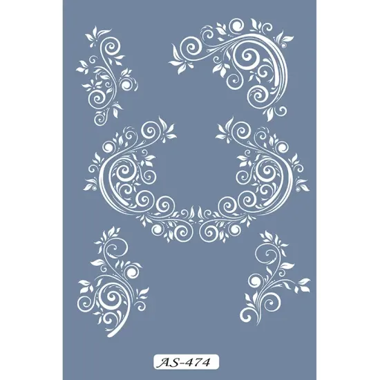 AS474 Yaprak Model A4 Stencil