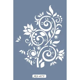 AS475 Çiçek Model A4 Stencil