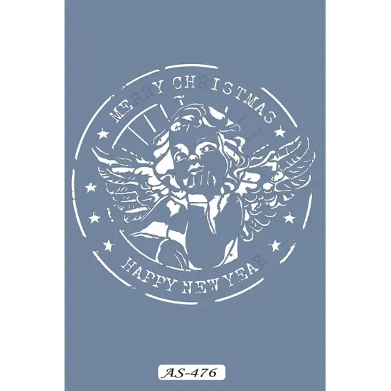 AS476 Yılbaşı Model A4 Stencil