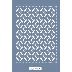 AS493 Geometrik Model A4 Stencil