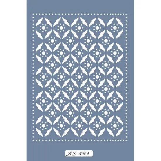 AS493 Geometrik Model A4 Stencil