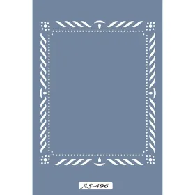 AS496 Çerçeve Model A4 Stencil