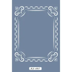 AS497 Çerçeve Model A4 Stencil