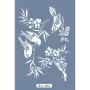AS502 Çiçek ve Kuş Model A4 Stencil