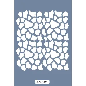 AS505 Taş Doku Model A4 Stencil