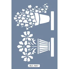 AS507 Çiçek Model A4 Stencil