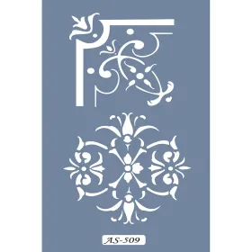 AS509 Çiçek Model A4 Stencil