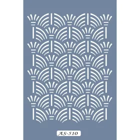 AS510 Geometrik Model A4 Stencil