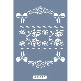 AS511 Çiçek Model A4 Stencil