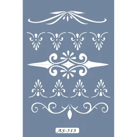 AS513 Yaprak Model A4 Stencil