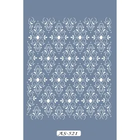 AS521 Çiçek Model A4 Stencil