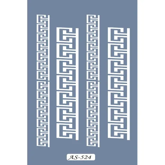 AS524 Bordür Model A4 Stencil