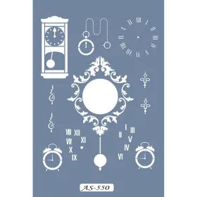 AS550 Saat Model A4 Stencil