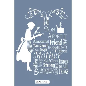 AS551 Mutfak Model A4 Stencil