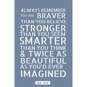 AS552 Yazı Model A4 Stencil