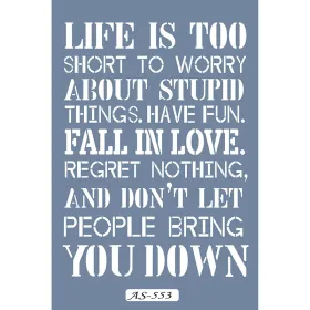 AS553 Yazı Model A4 Stencil