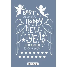 AS554 Yılbaşı Model A4 Stencil