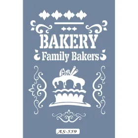 AS559 Yazı Model A4 Stencil