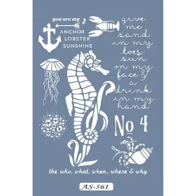 AS561 Deniz Atı Model A4 Stencil